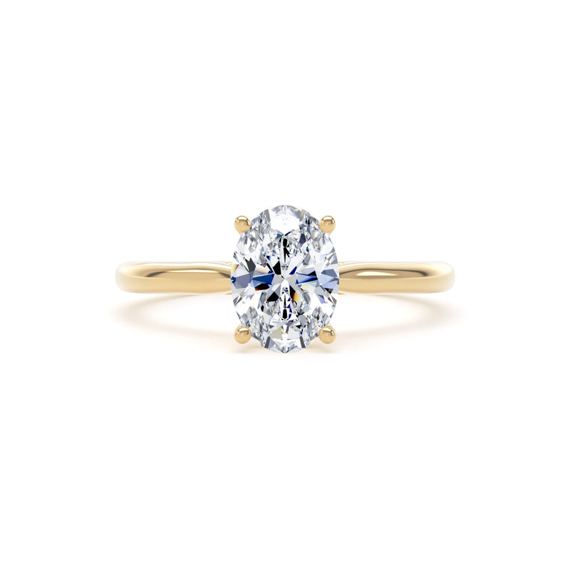 Molly Oval Cut Engagement Ring in 9ct Yellow Gold