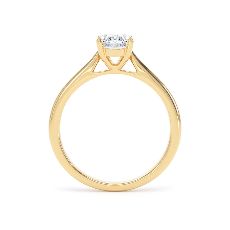 Molly Oval Cut Engagement Ring in 9ct Yellow Gold