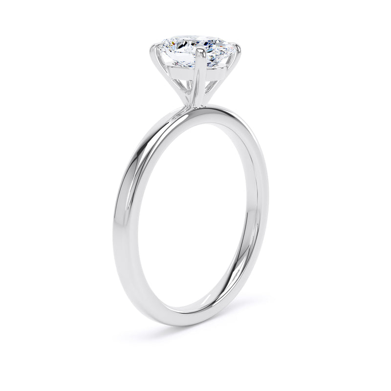 Mira Oval Cut Engagement Ring in 9ct White Gold