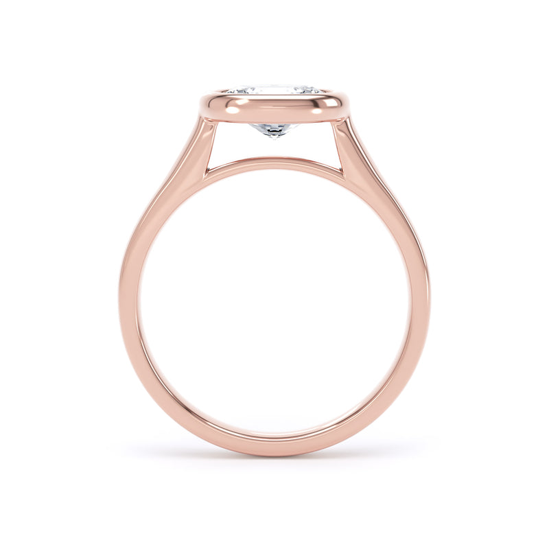 Mila Oval Cut Engagement Ring in 18ct Rose Gold