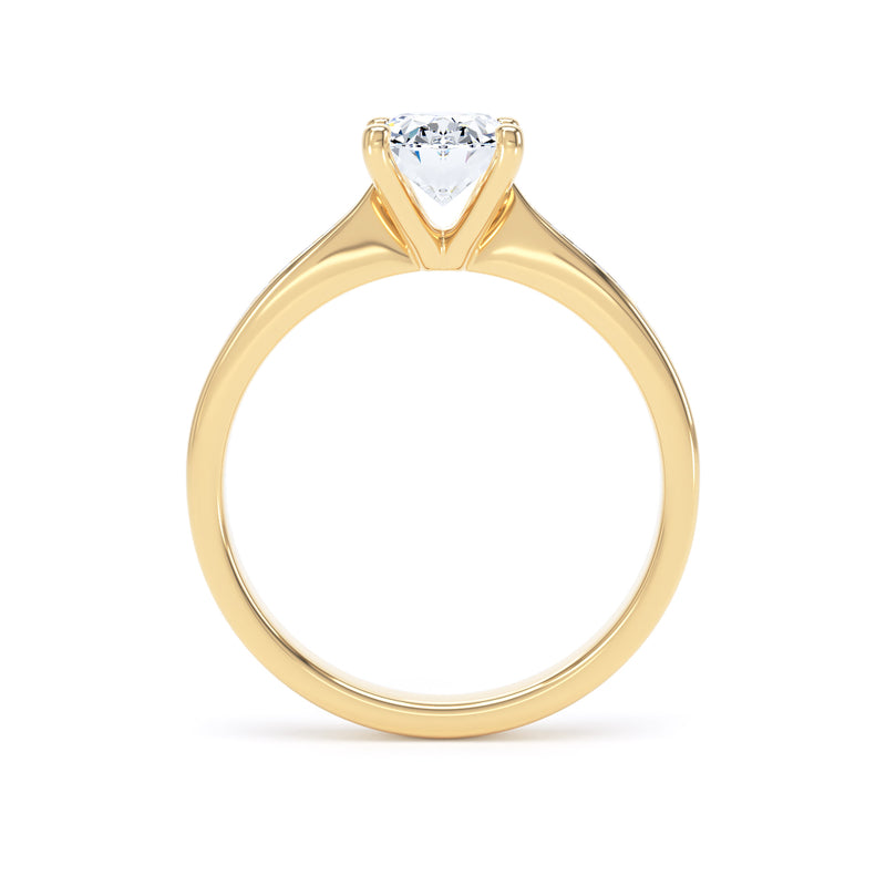 Mara Oval Cut Engagement Ring in 9ct Yellow Gold