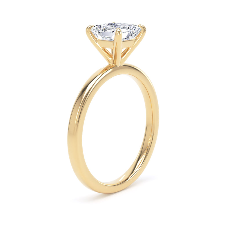 Jean Princess Cut Engagement Ring in 18ct Yellow Gold