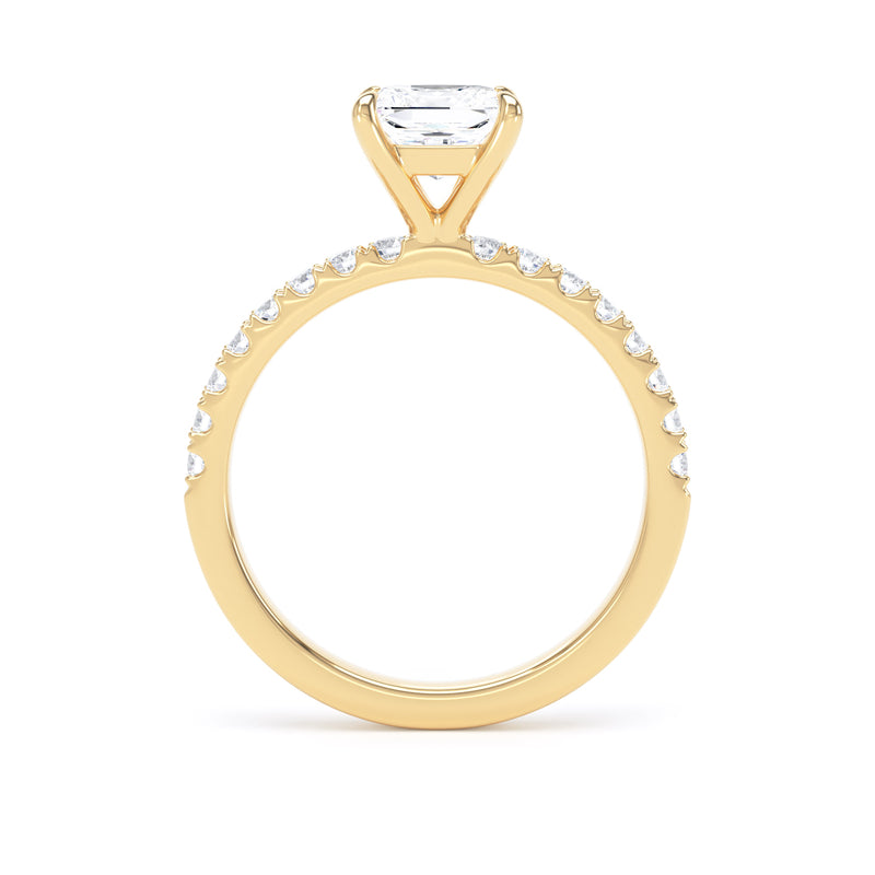 Hope Princess Cut Engagement Ring in 18ct Yellow Gold