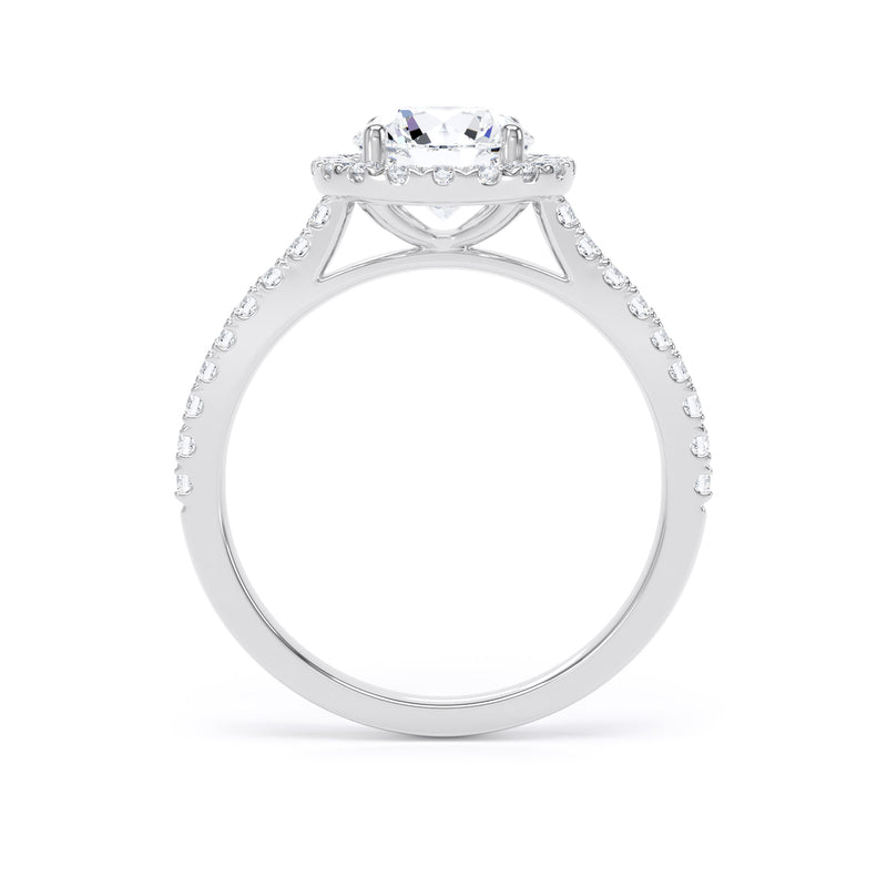 Faith Round Cut Engagement Ring in Platinum 950