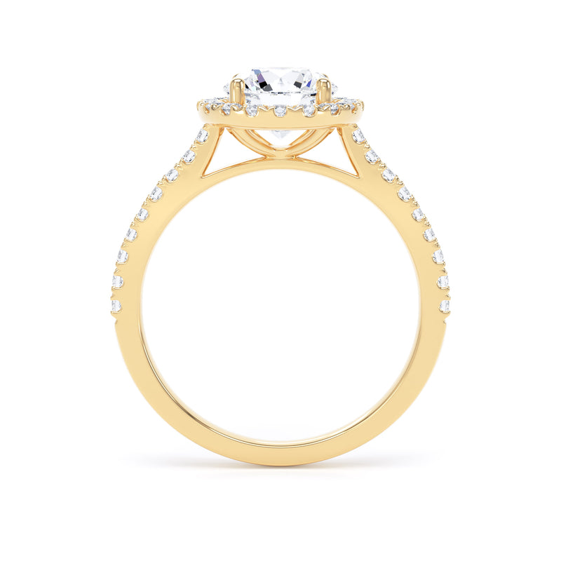 Faith Round Cut Engagement Ring in 18ct Yellow Gold