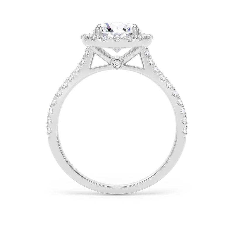 Erin Round Cut Engagement Ring in Platinum 950