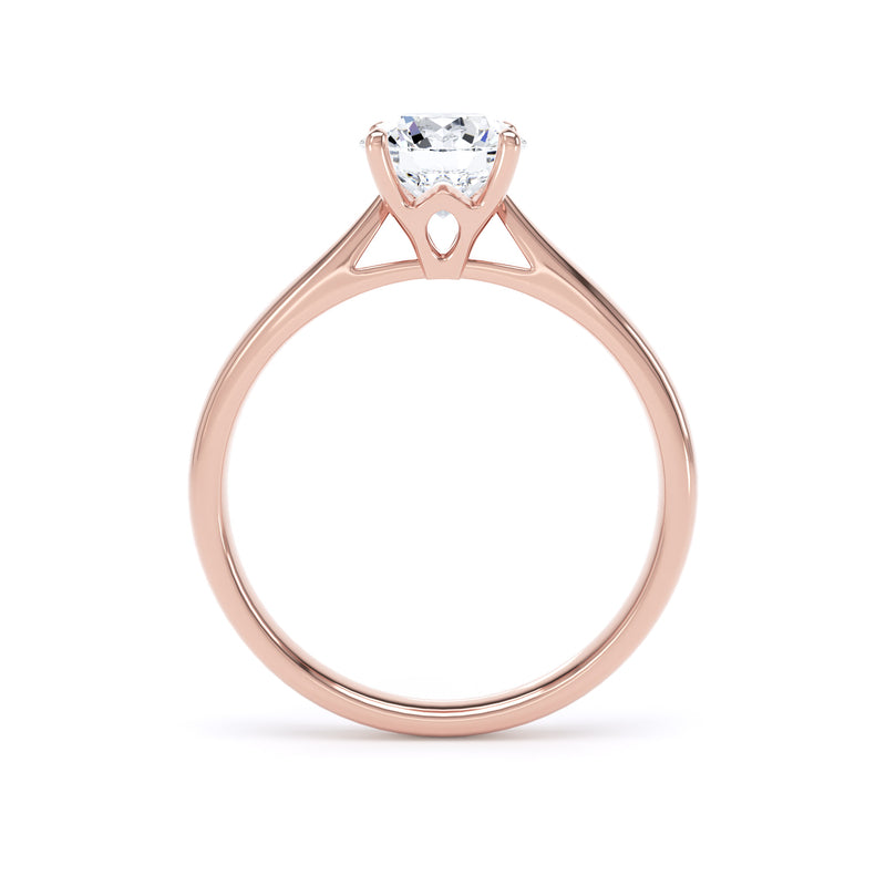 Dawn Round Cut Engagement Ring in 9ct Rose Gold