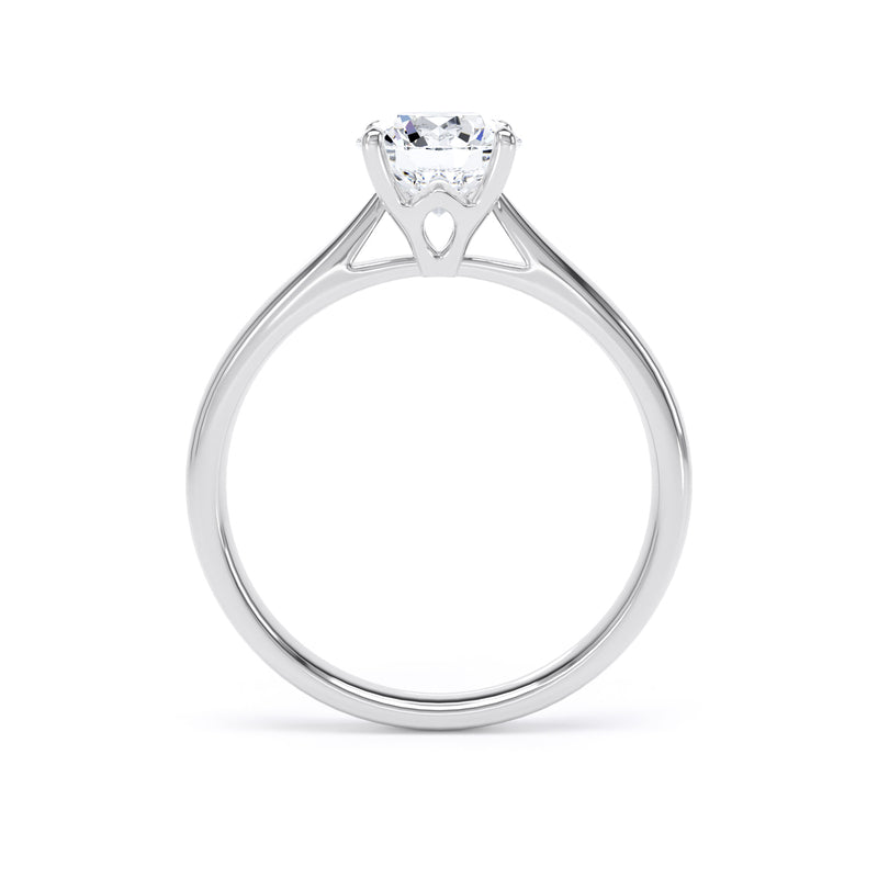 Dawn Round Cut Engagement Ring in 9ct White Gold
