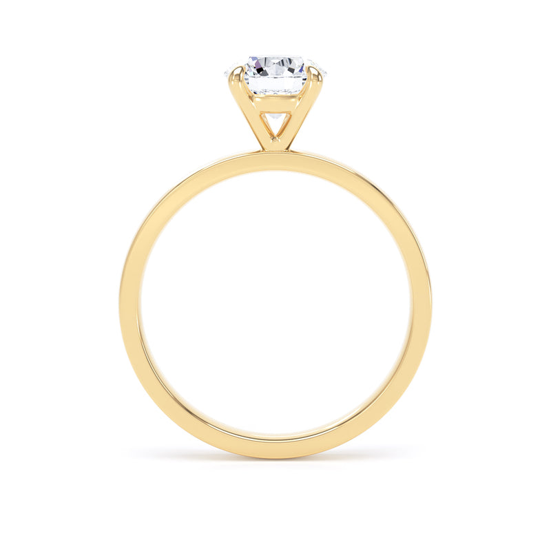 Cate Round Cut Engagement Ring in 18ct Yellow Gold