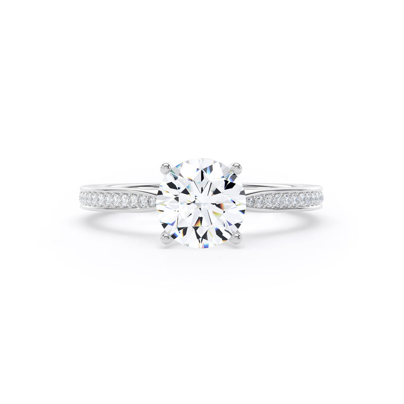 Bea Round Cut Engagement Ring in Platinum 950