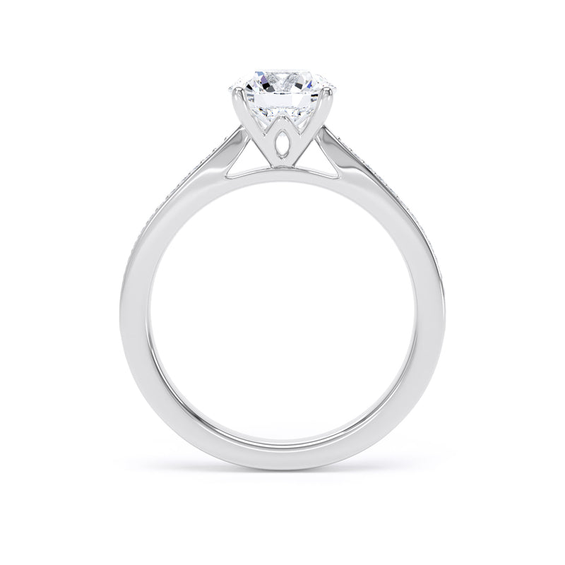 Bea Round Cut Engagement Ring in Platinum 950