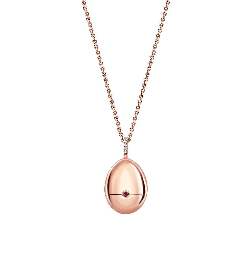 Fabergé Essence Rose Gold Diamond Set Star Surprise Locket