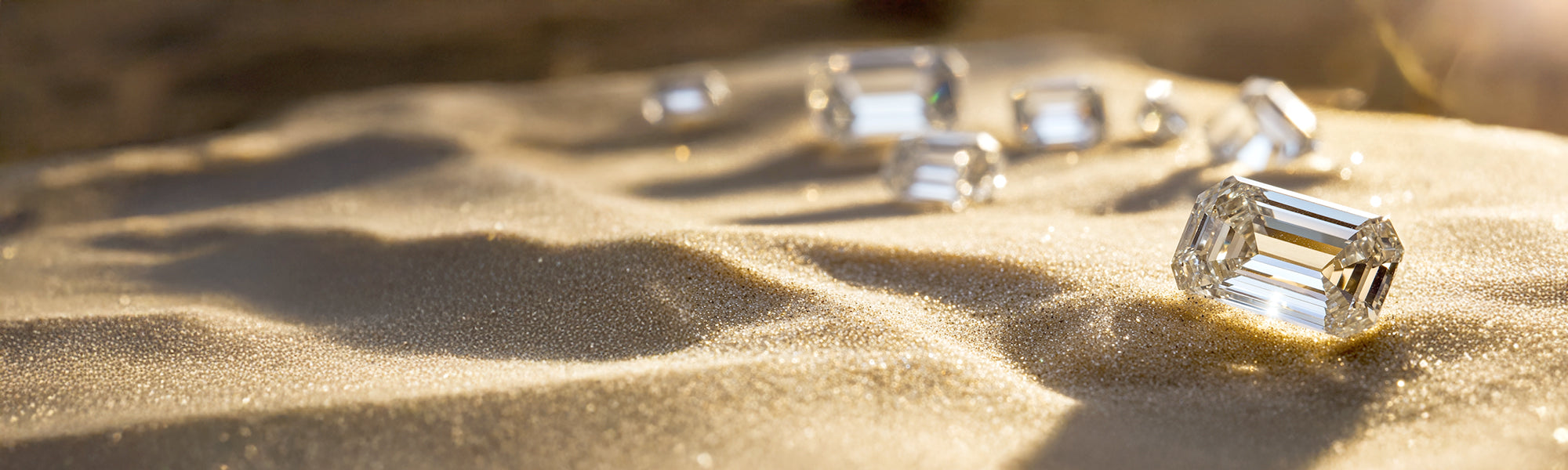 rectangle diamond on sand