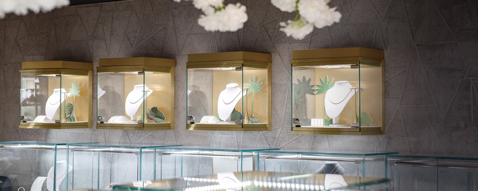 JQ Diamonds showroom jewellery cases