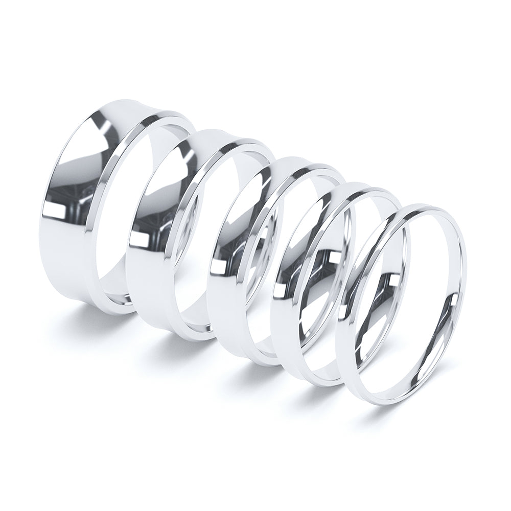 Concave Plain Wedding Band