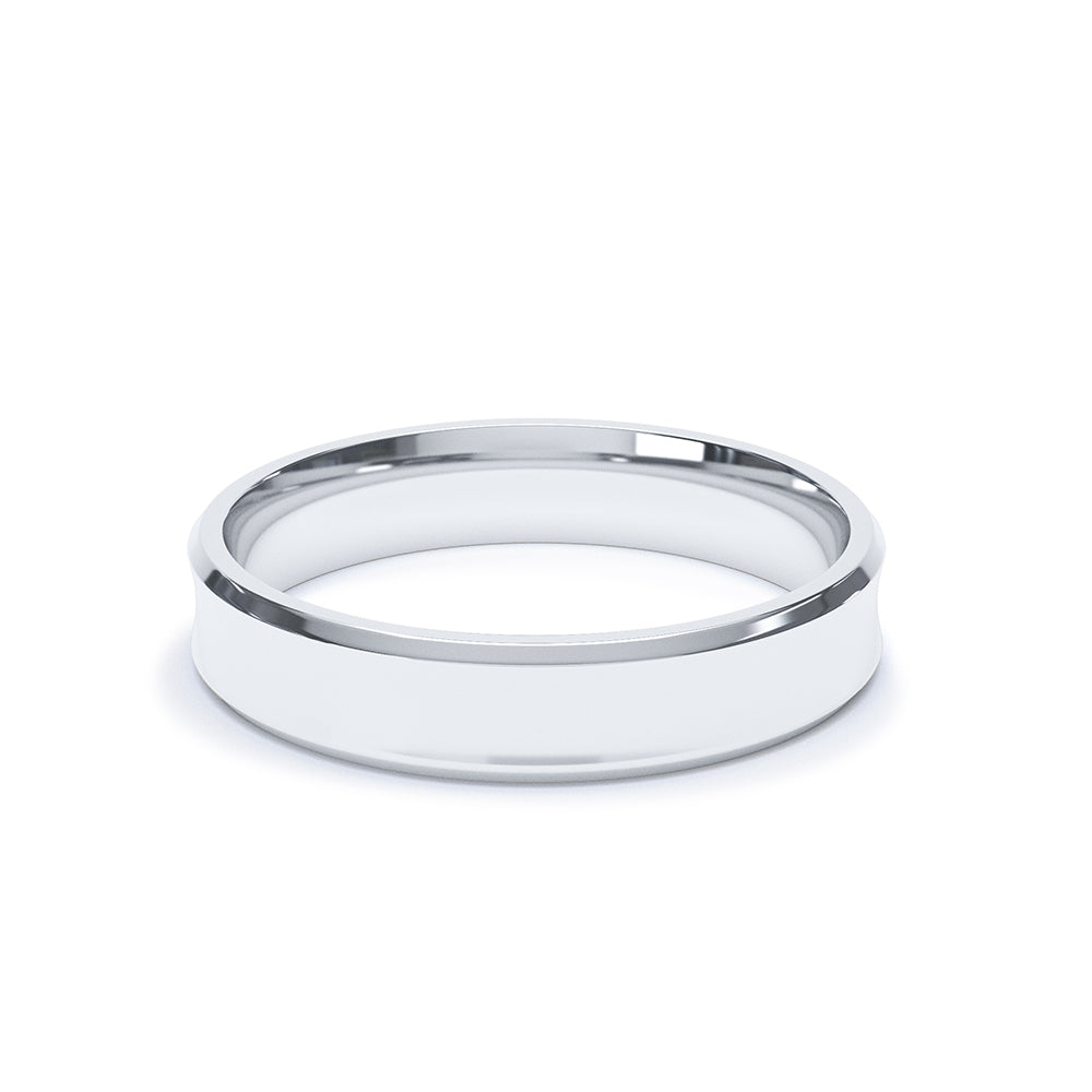Concave Plain Wedding Band