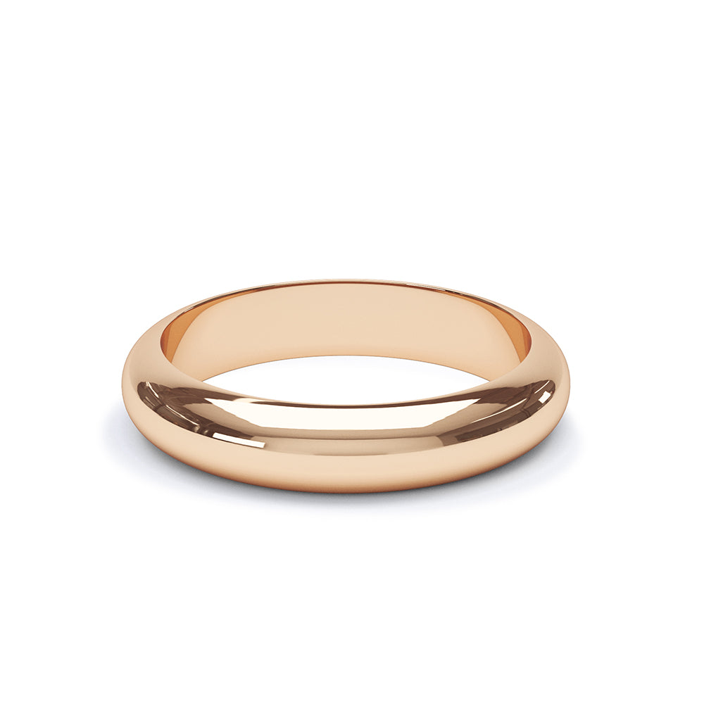 D Shape Plain Wedding Band