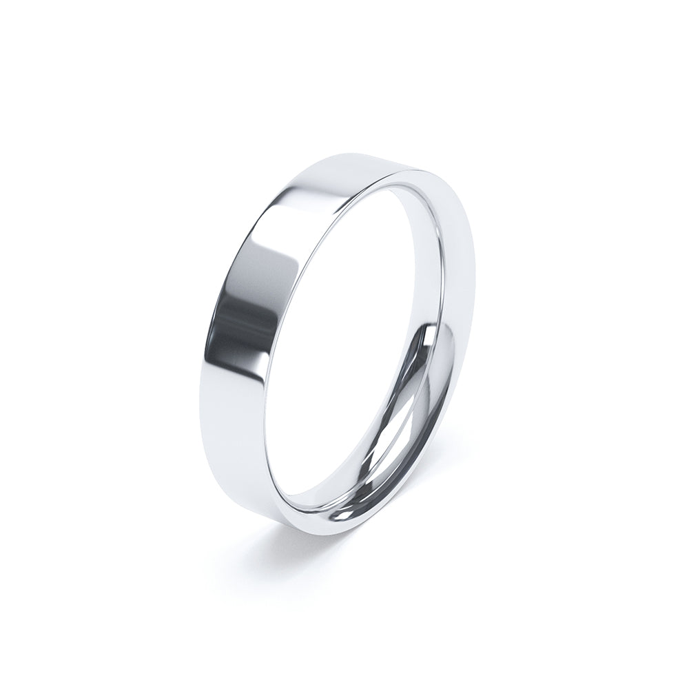 Flat Court Plain Wedding Band
