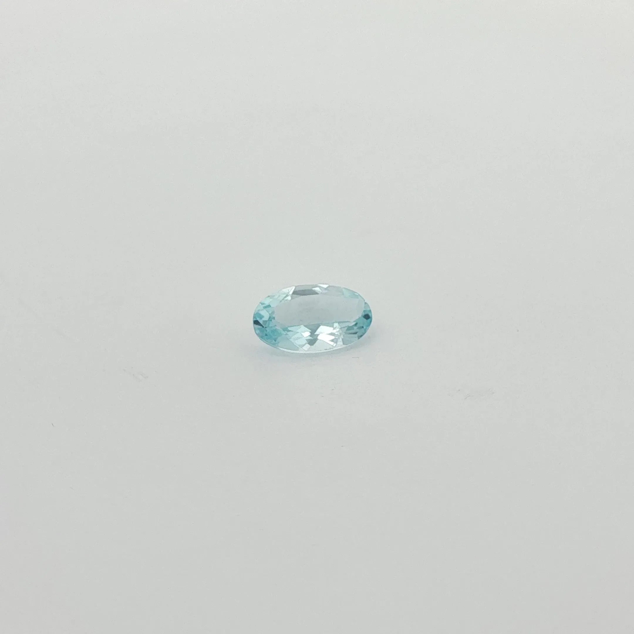 1.10ct Oval Natural Aquamarine (Colour Blue, Clarity Slightly Included, Cut Faceted)