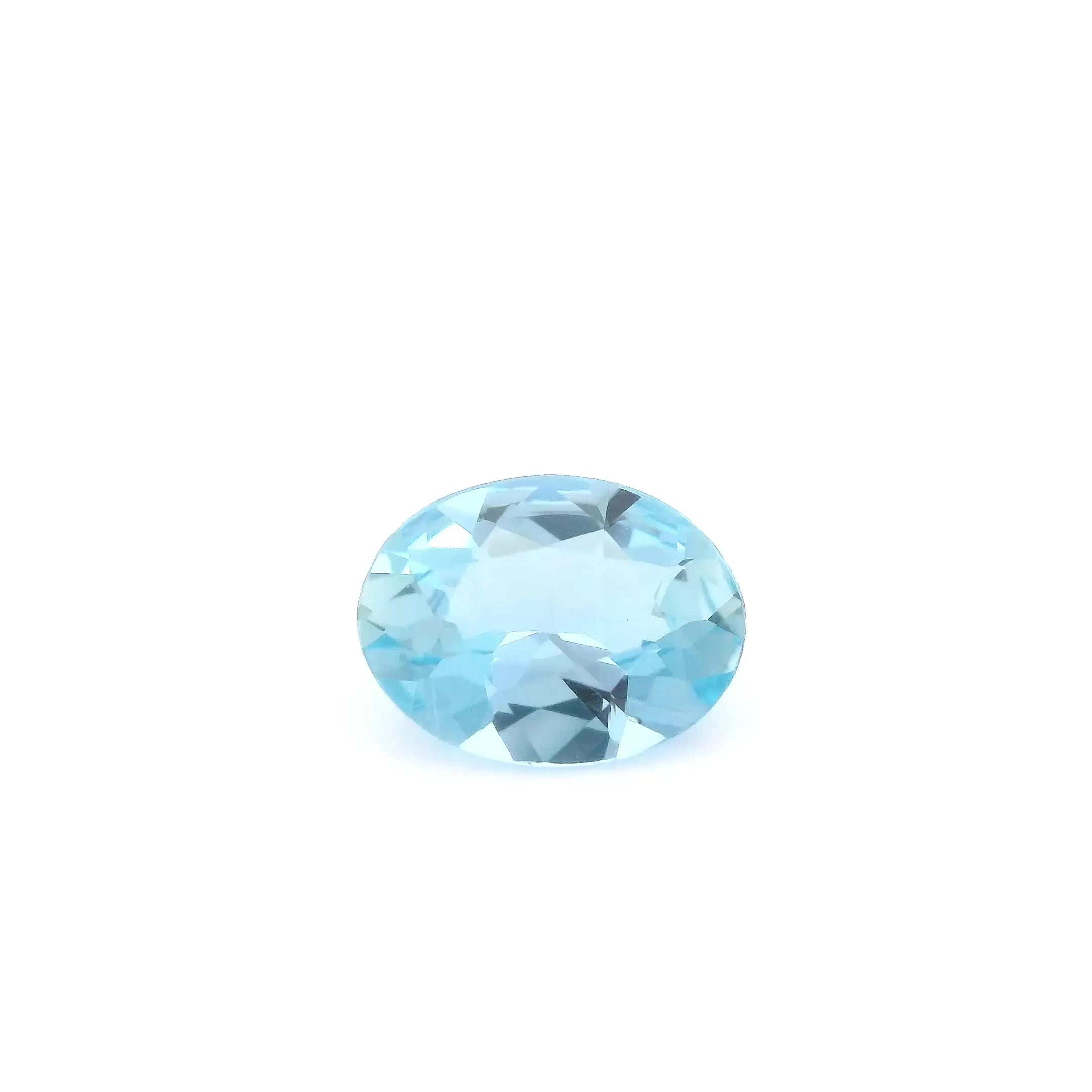 1.17ct Oval Natural Aquamarine (Colour Blue, Clarity Eye Clean, Cut Faceted)