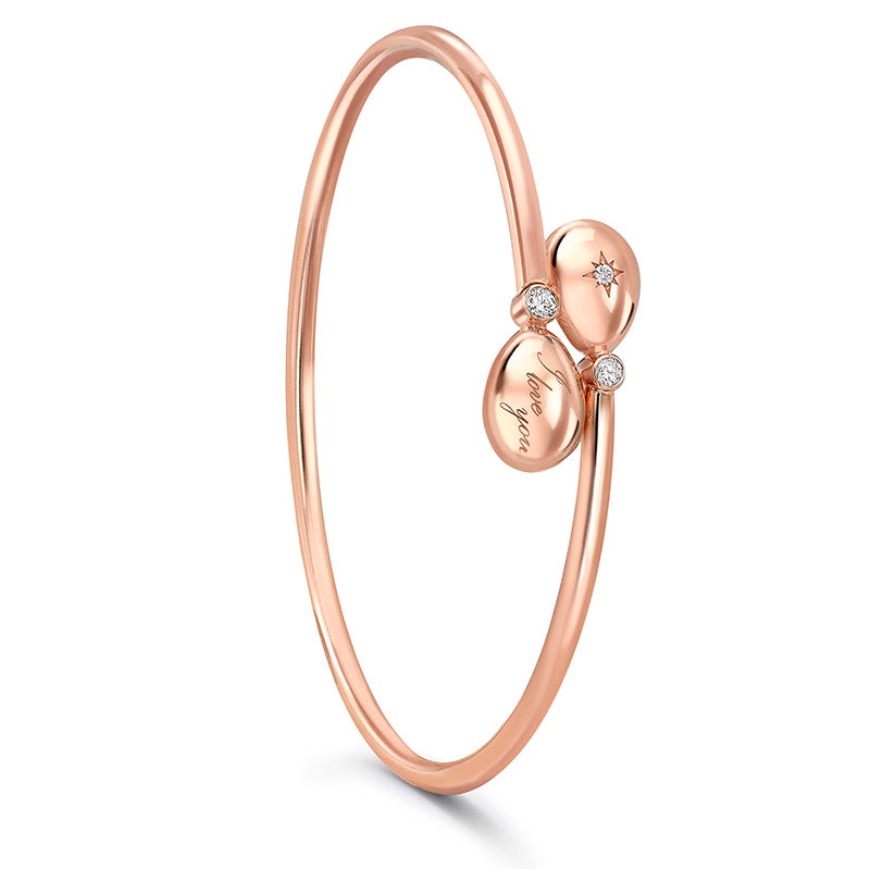 Fabergé Essence Rose Gold I Love You Crossover Bracelet