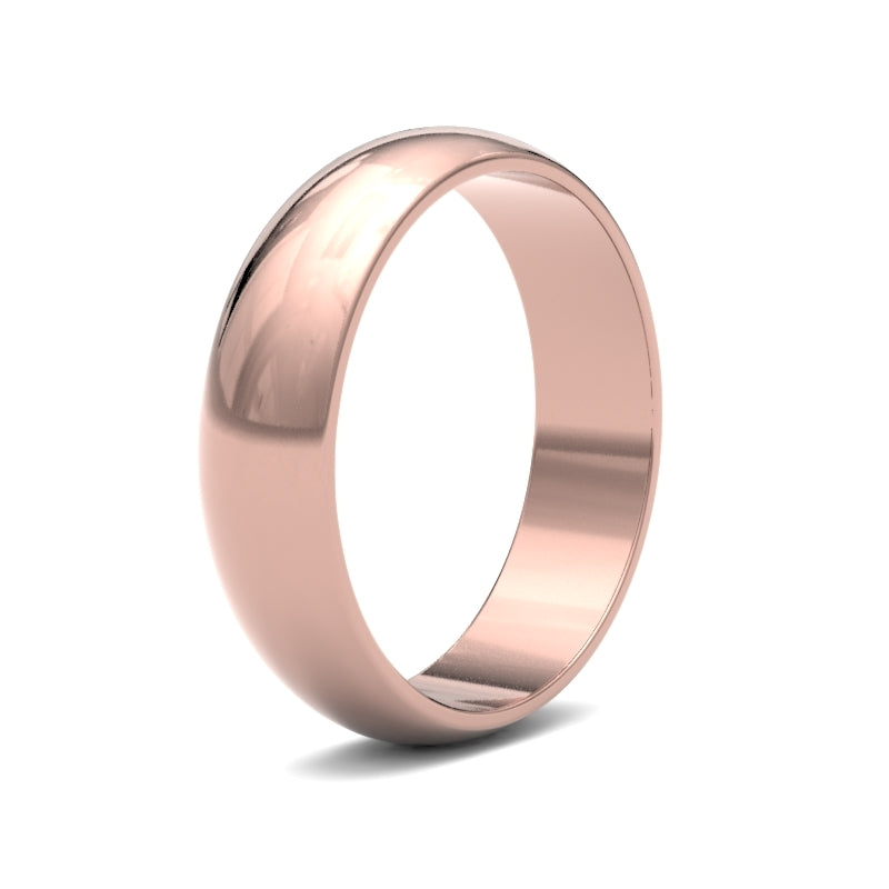 Gents D-Shape Classic Wedding Ring