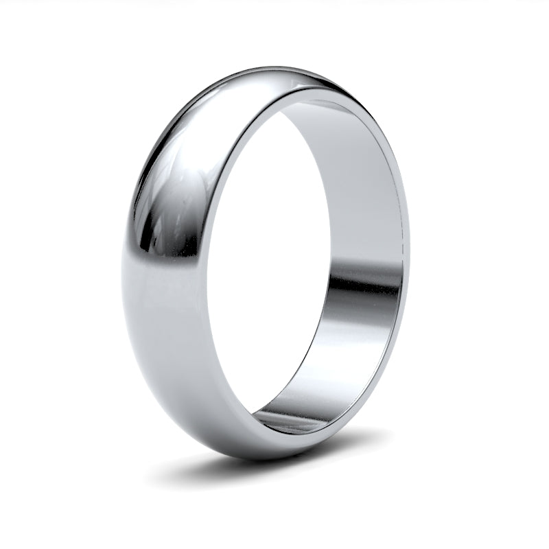 Gents D-Shape Classic Wedding Ring