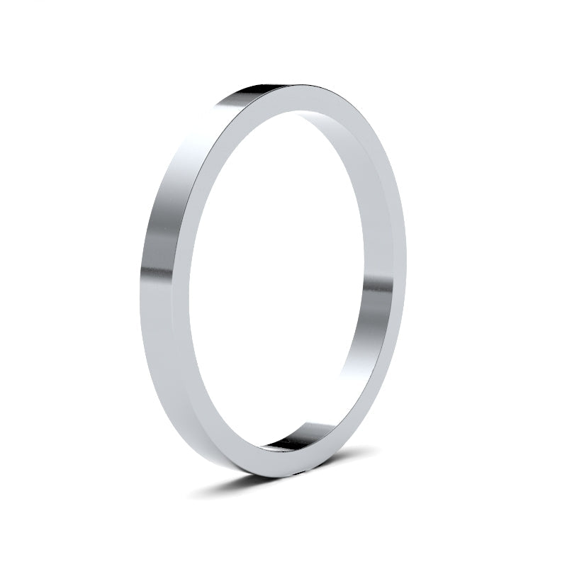 Ladies Flat Classic Wedding Ring