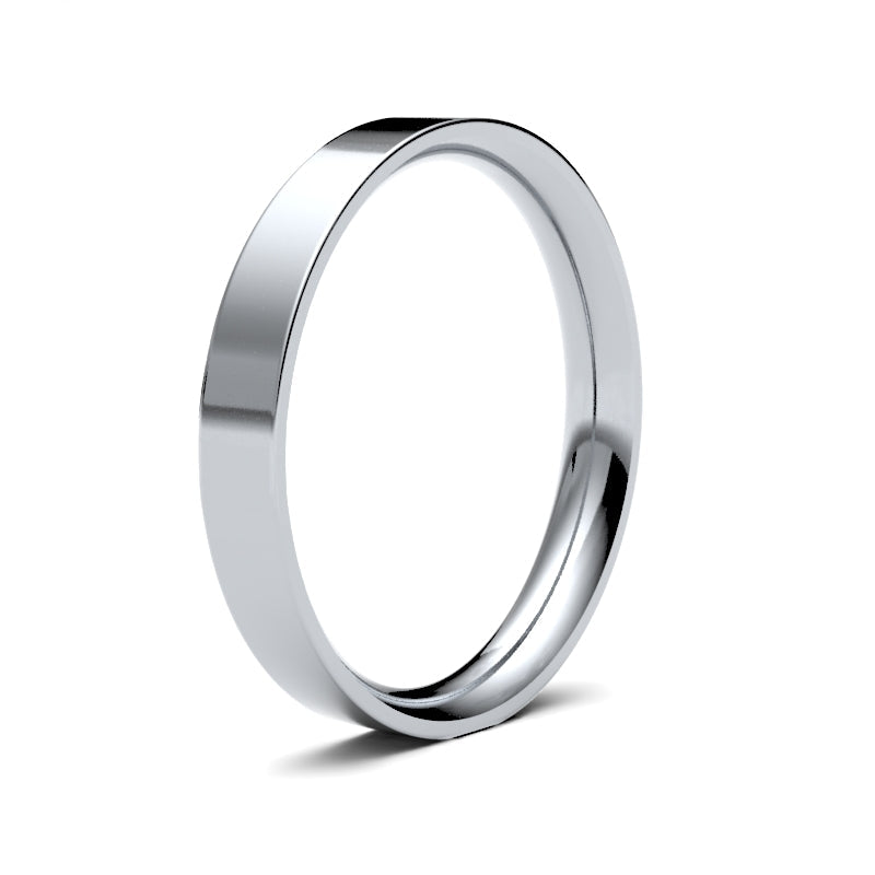 Ladies Flat Court Classic Wedding Ring