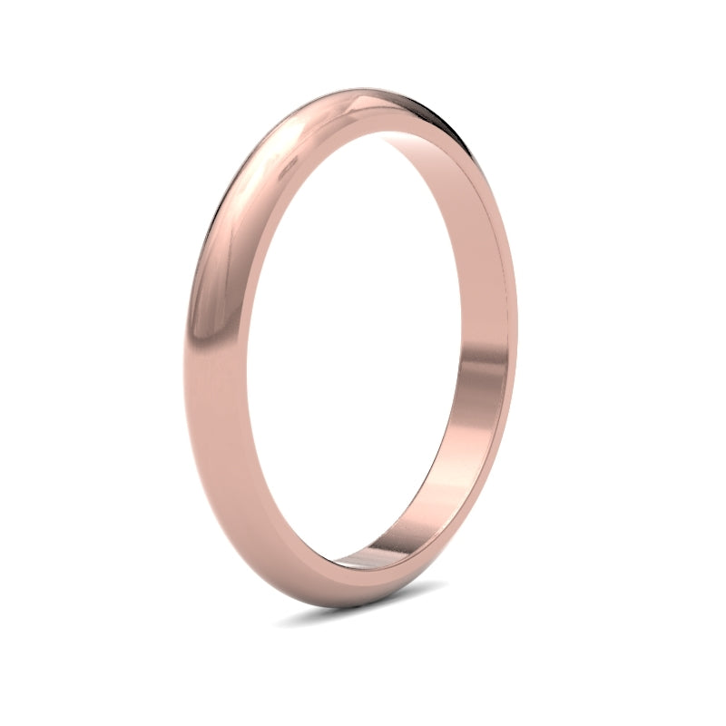 Ladies D-Shape Classic Wedding Ring