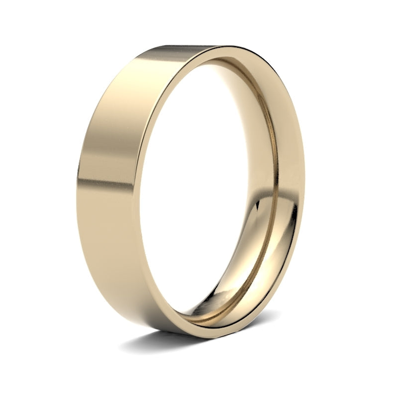Gents Flat Court Classic Wedding Ring
