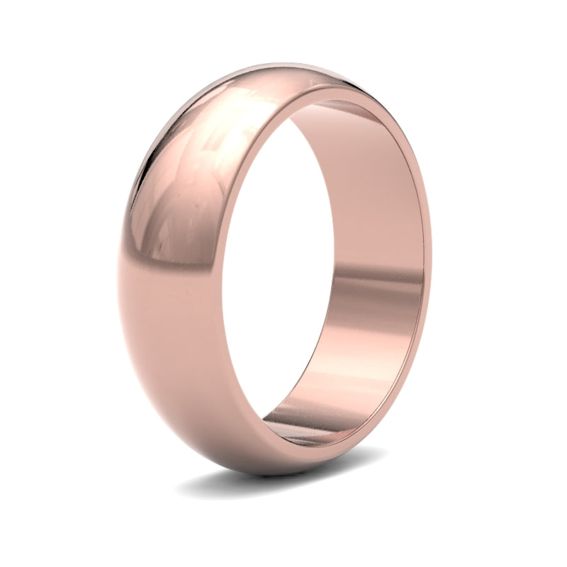 Gents D-Shape Classic Wedding Ring