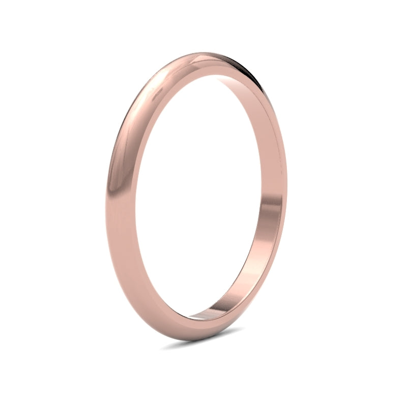 Ladies D-Shape Classic Wedding Ring