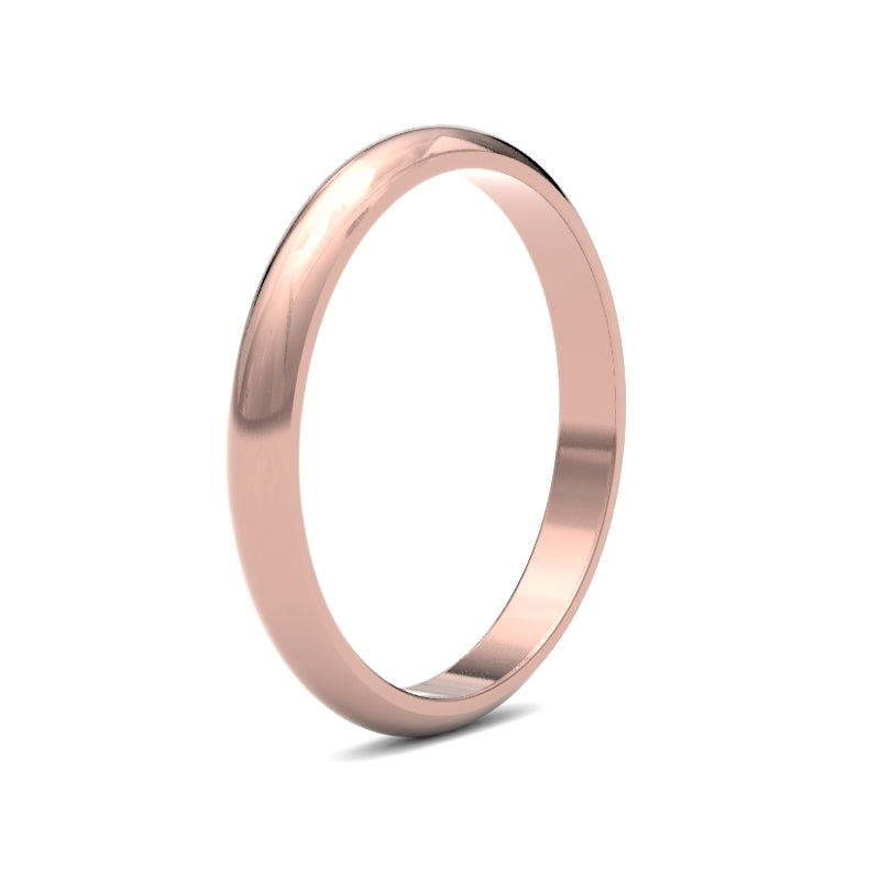 Ladies D-Shape Classic Wedding Ring