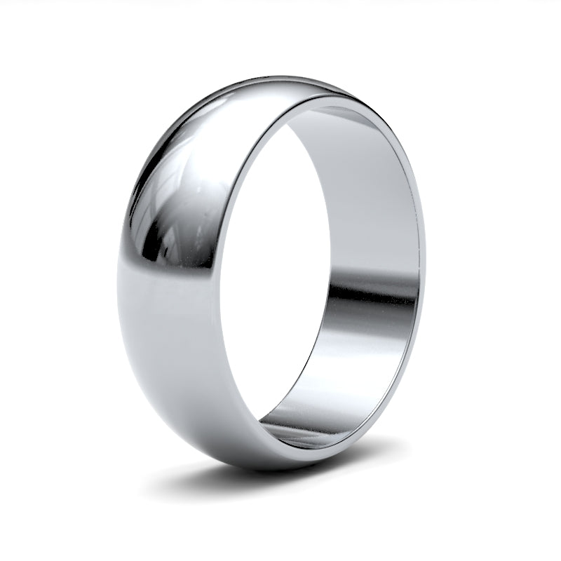 Gents D-Shape Classic Wedding Ring