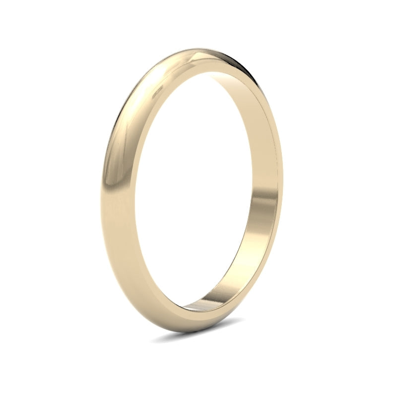 Ladies D-Shape Classic Wedding Ring