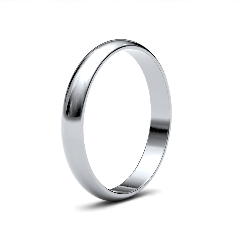 Ladies D-Shape Classic Wedding Ring