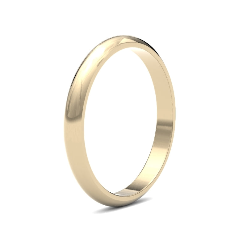 Ladies D-Shape Classic Wedding Ring