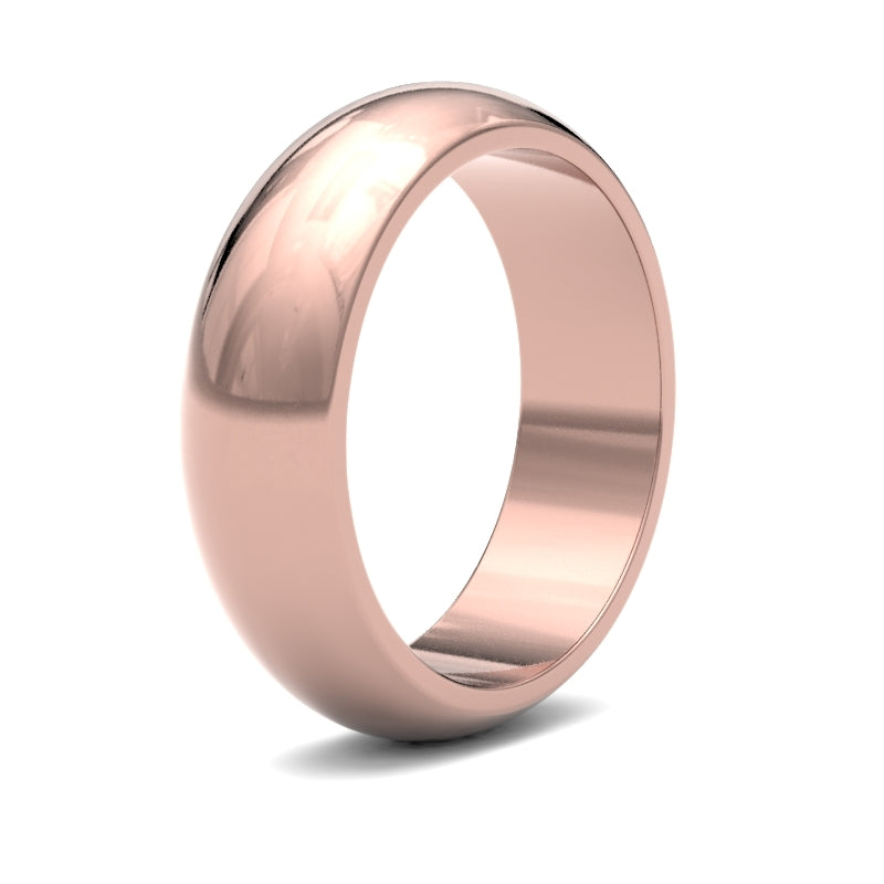 Gents D-Shape Classic Wedding Ring