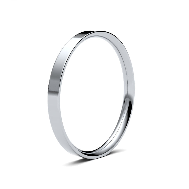 Ladies Flat Court Classic Wedding Ring