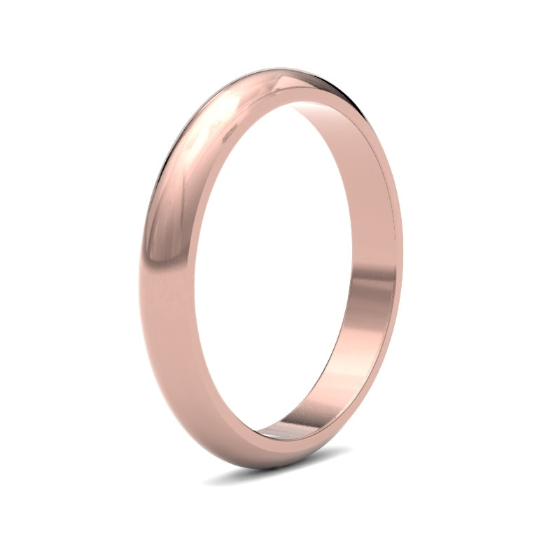 Ladies D-Shape Classic Wedding Ring