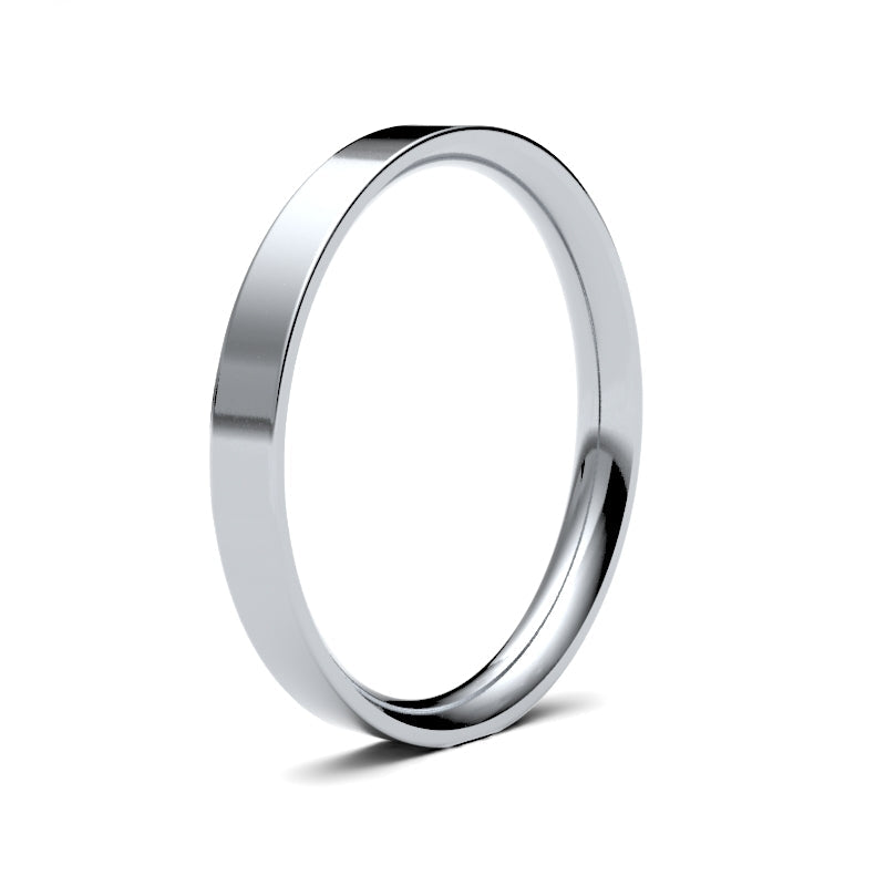 Ladies Flat Court Classic Wedding Ring