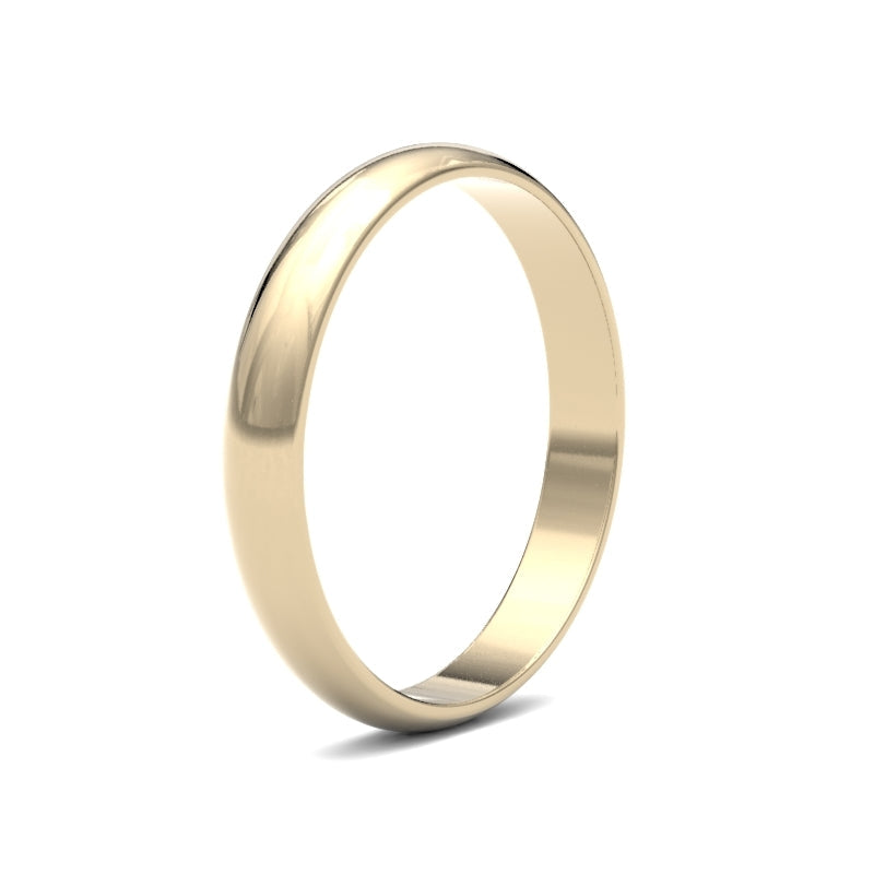 Ladies D-Shape Classic Wedding Ring