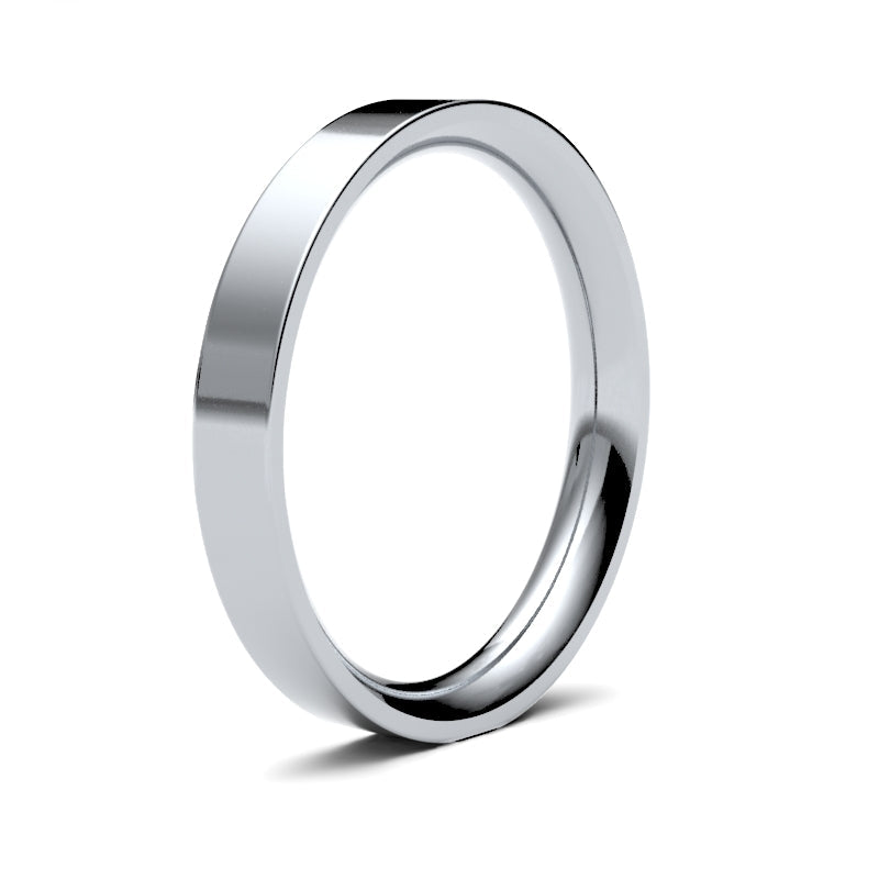 Ladies Flat Court Classic Wedding Ring
