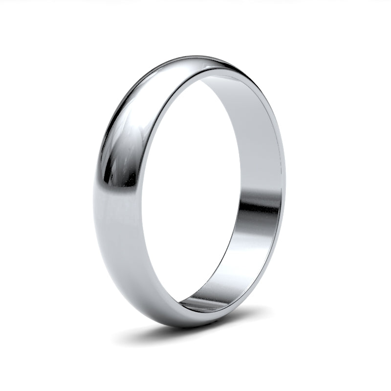 Ladies D-Shape Classic Wedding Ring