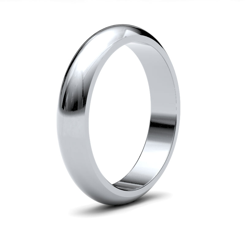 Gents D-Shape Classic Wedding Ring