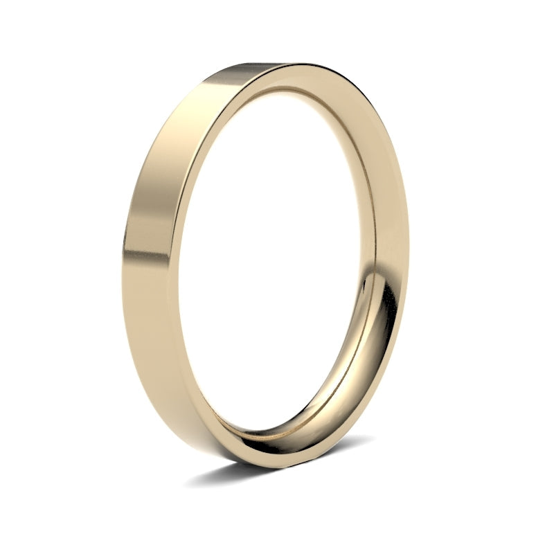 Ladies Flat Court Classic Wedding Ring