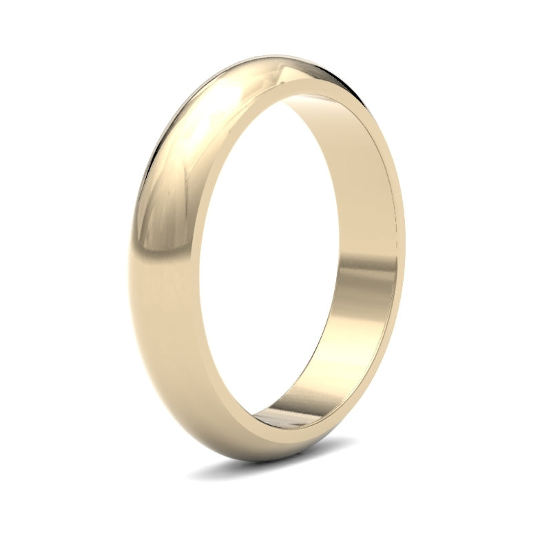 Ladies D-Shape Classic Wedding Ring