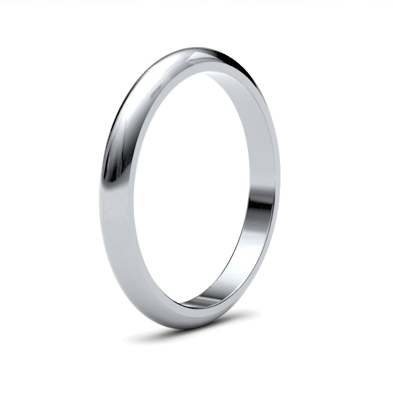 Ladies D-Shape Classic Wedding Ring