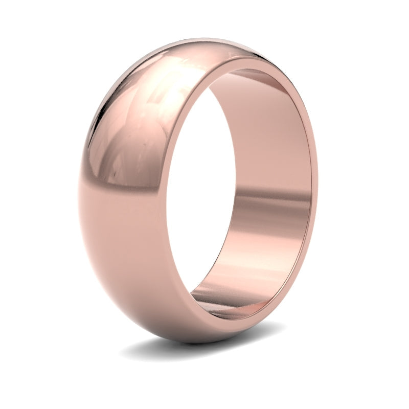 Gents D-Shape Classic Wedding Ring